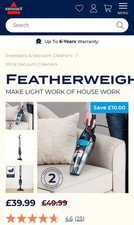 BISSELL Featherweight 2-in-1 Bagless Vaccum Cleaner.Upright Vac and Handheld Vac