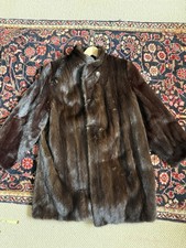 Brown Mink Fur Coat - Midi
