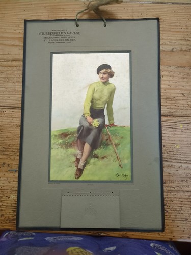 Original art deco lady - lady, silk