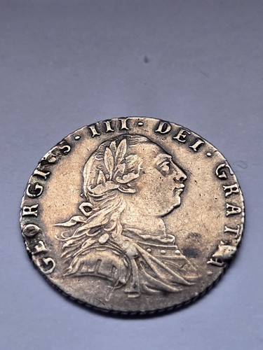 1787 george 3rd - 3rd, sixpence