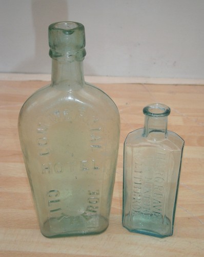 Pair old clitheroe - old, bottles