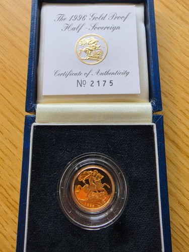 1996 proof gold half sovereign - 1996,