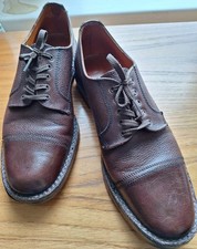 Hawkins Vintage Brown Zug Grain Toe Cap Officer Shoes Size 9 UK (Excellent...