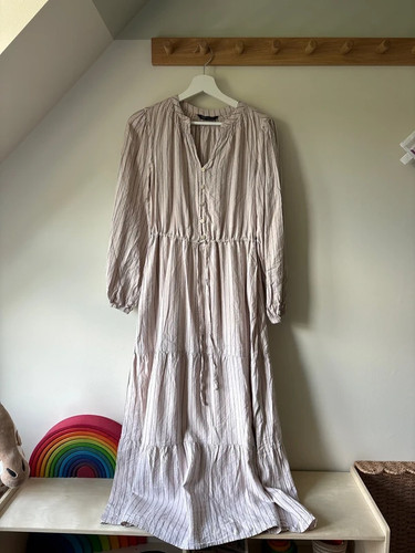 Linen blend maxi dress uk - m&s,
