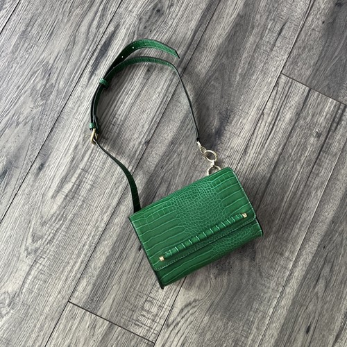 Topshop green beltbag worn - green,