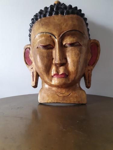 Vintage large wooden carving - vintage,