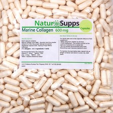 Marine Collagen 600mg Capsules - No Synthetics - UK Made – NaturSupps