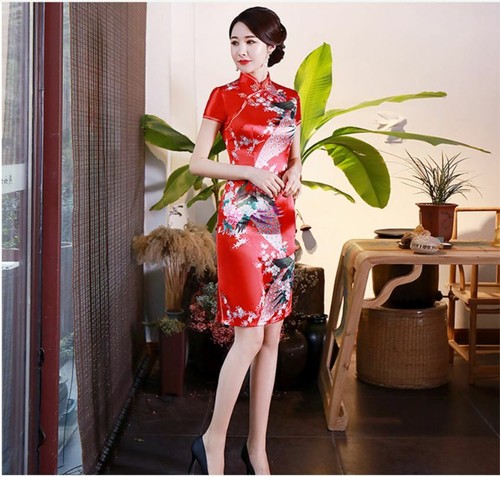 Luxurious china red satin - luxurious,