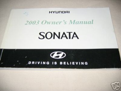 2003 hyundai sonata owners - 2003,