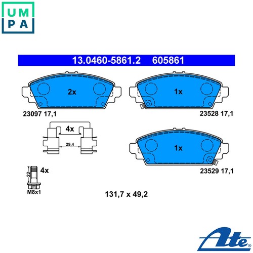 Brake pad set disc - brake,