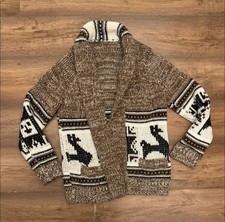 Brown and Cream Chunky Knit
