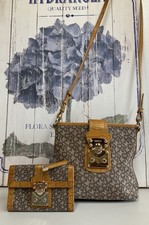 DKNY  Brown Tan Monogram