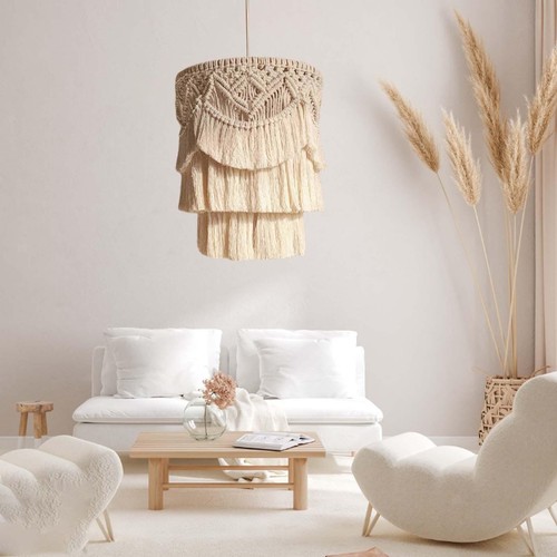 Macrame lamp shade - macrame, weaving