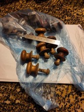 Bag Of Turned Wooden Handles With Wooden Screws