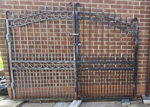 Galvanised metal gates - metal,