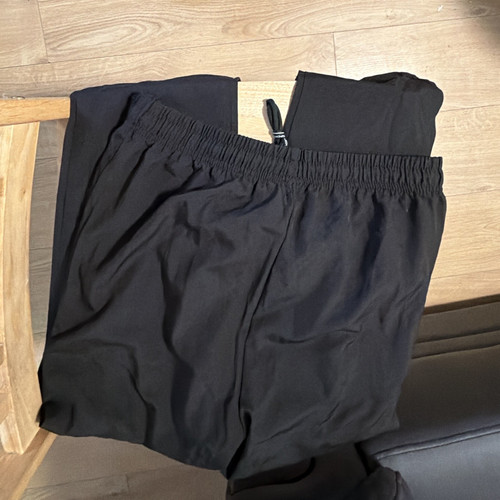 Men black linen jogger - black,
