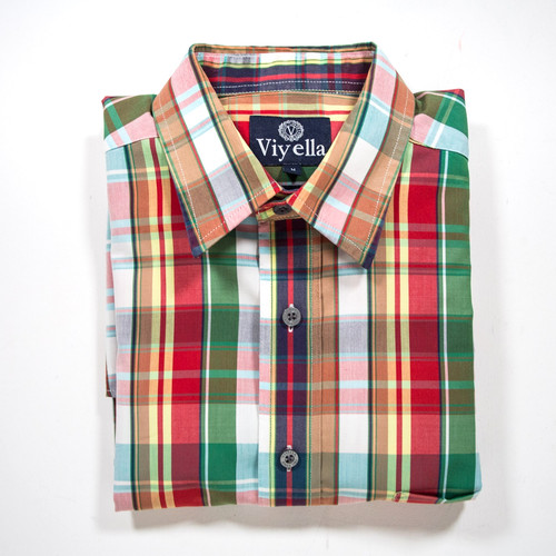 Viyella men check - check, short