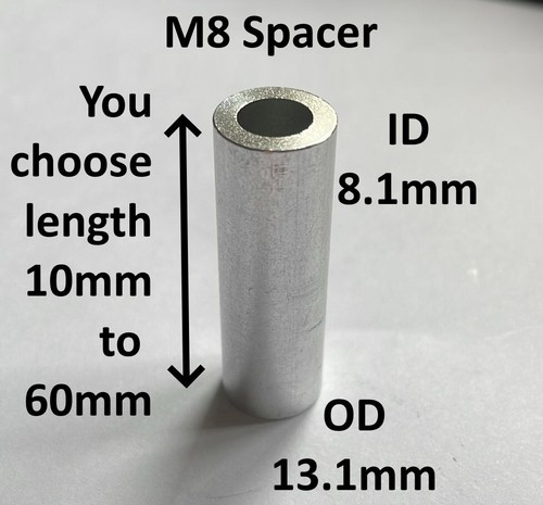 Aluminium tube spacer standoff