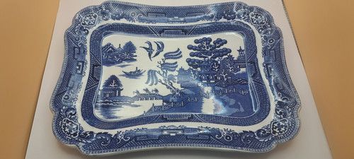 Blue willow rectangular - blue,