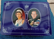 Queen Elizabeth II Silver Jubilee 1977 - Cadbury Milk Tray Chocolates Tin