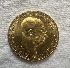 1915 Francis Joseph I Austria 20 Corona Gold Coin 