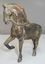 Statue Horse Wildlife Art Deco Style Art Nouveau Style Bronze Signed Sculpture
