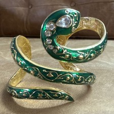 snake bangle bracelet Green