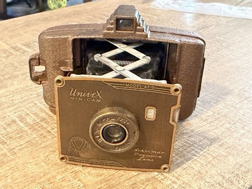 Vintage brass camera - brass, metal
