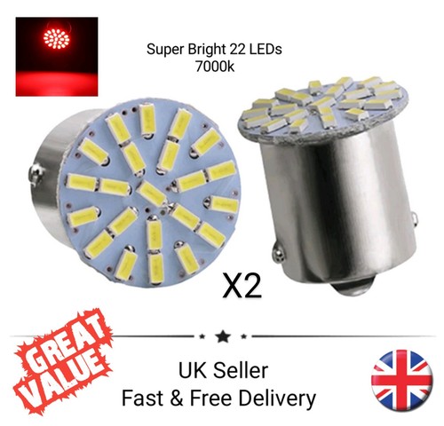 Super bright red 12v - bright, ba15s