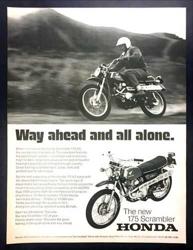 1969 honda 175 scrambler - 175,