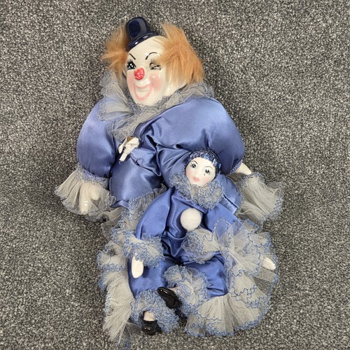 Vintage porcelain clown dolls - vintage,