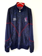 Chelsea Original 90s Track Top Presentation Jacket. Small Adults Umbro Blue.