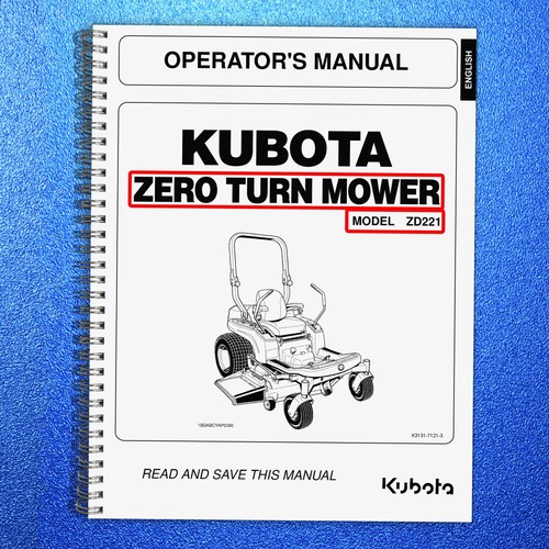 Kubota zd221 zero turn mower - zero,