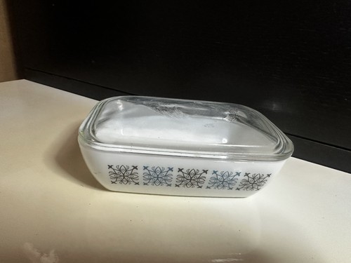 Vintage pyrex glass butter - vintage,