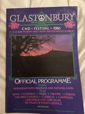 Glastonbury 1986 Programme