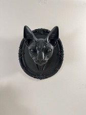 Gothic Black Cat Wall Art -