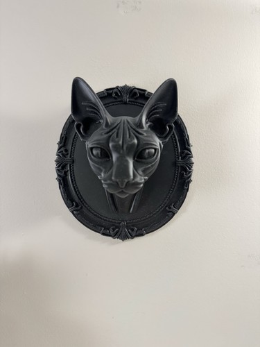 Gothic black cat - black,