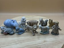 JOB LOT OF 10 WADE Whimsies Dog, Hippo Lion, Goat Animals A/F