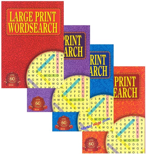 Large print wordsearch - 4, a4