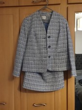 Boucle Skirt And Jacket Suit Size 14