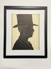 Eric Gill Framed wood engraving art print 1922-1927 Thomas Esmond Lowins