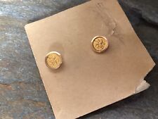 Antique Dress Stud Tuxedo Shirt Engraved Solitaire Button Original Card