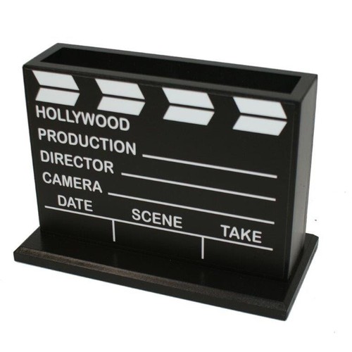Painted black holders with