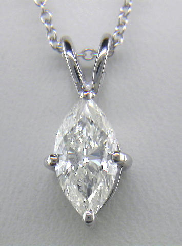 Diamond solitaire pendant - diamond,
