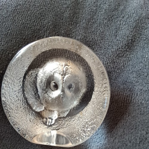 Mats jonasson signed crystal - jonasson,