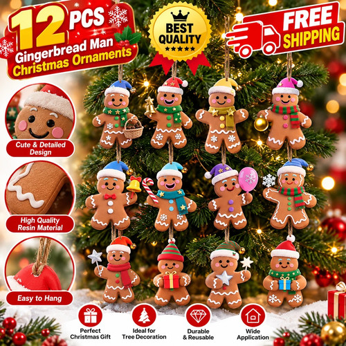 12pcs christmas gingerbread - 12pcs,