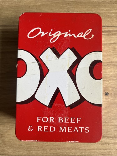 Vintage oxo cubes - vintage, tin.