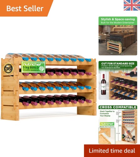 Freestanding bamboo wine - freestanding,