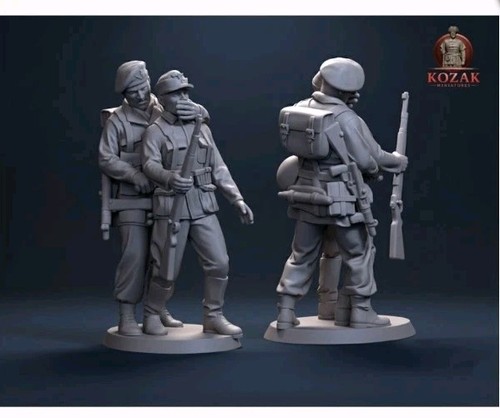 54mm ww2 british - , paratroopers