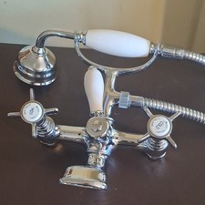 Buckingham Victorian-Style Bath Shower Mixer Tap Chrome Used #C